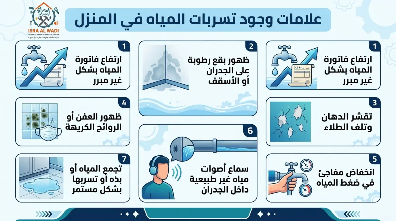 كشف تسربات المياه